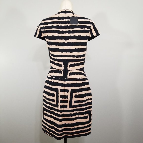Nwt Anthropologie 4C.(4 Collective) Dress 10 Womens Segmented Labyrinth Sheath - Picture 9 of 16
